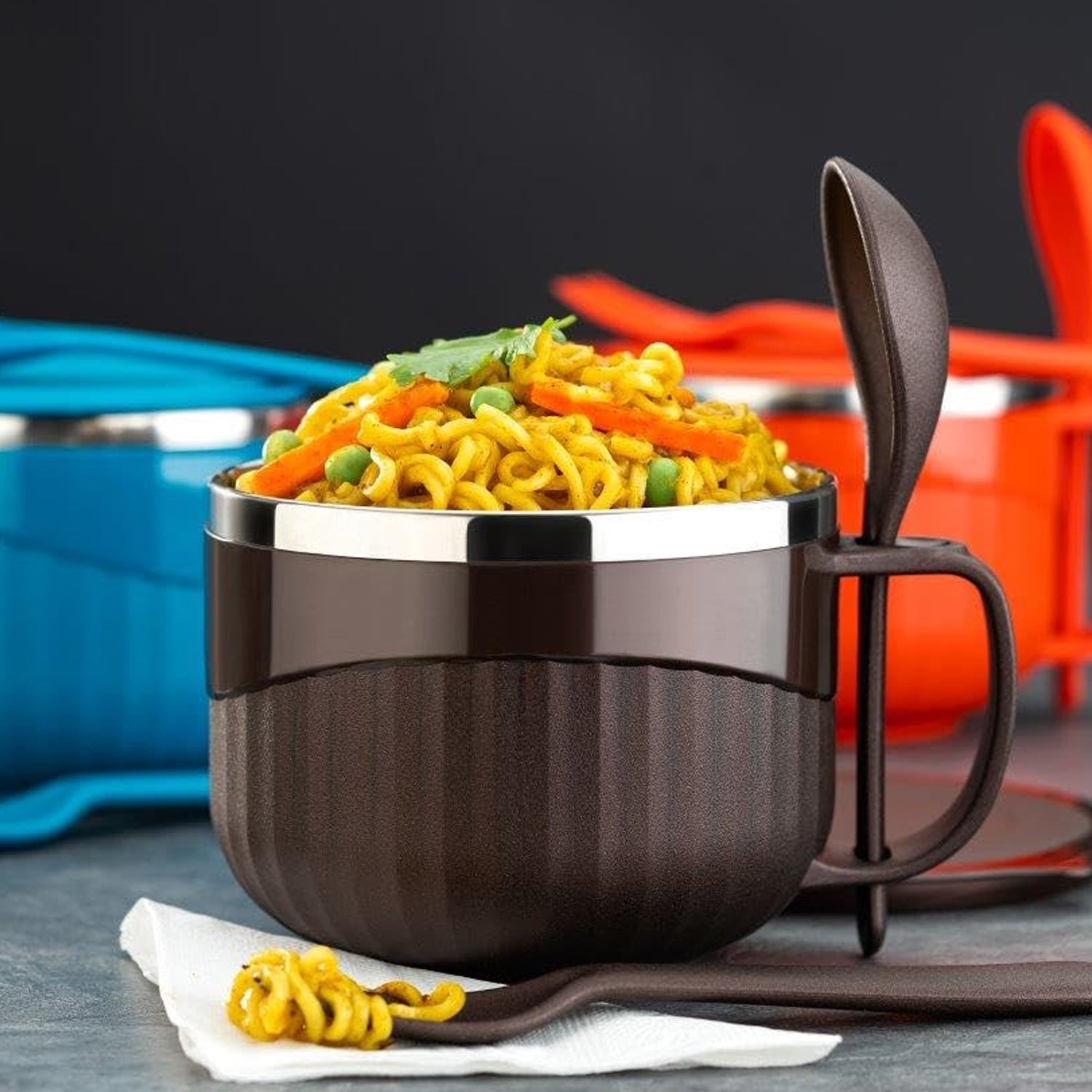 Home Chef Tangy Twist Insulated Lunch Bowl – 650ml (1 Pc)