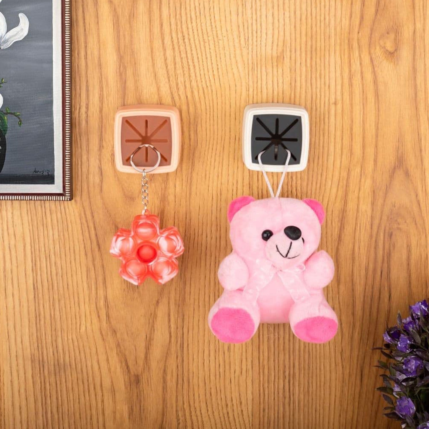 4-Pc Towel Holder Set – Ideal for Bathroom Towel Hanging & Storage