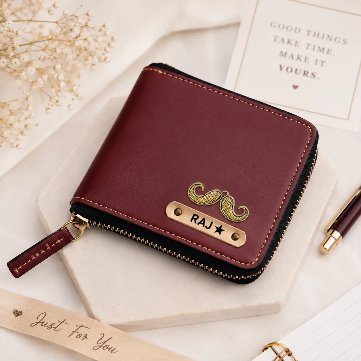 Unisex Personalized Wallet with Custom Name Engraving