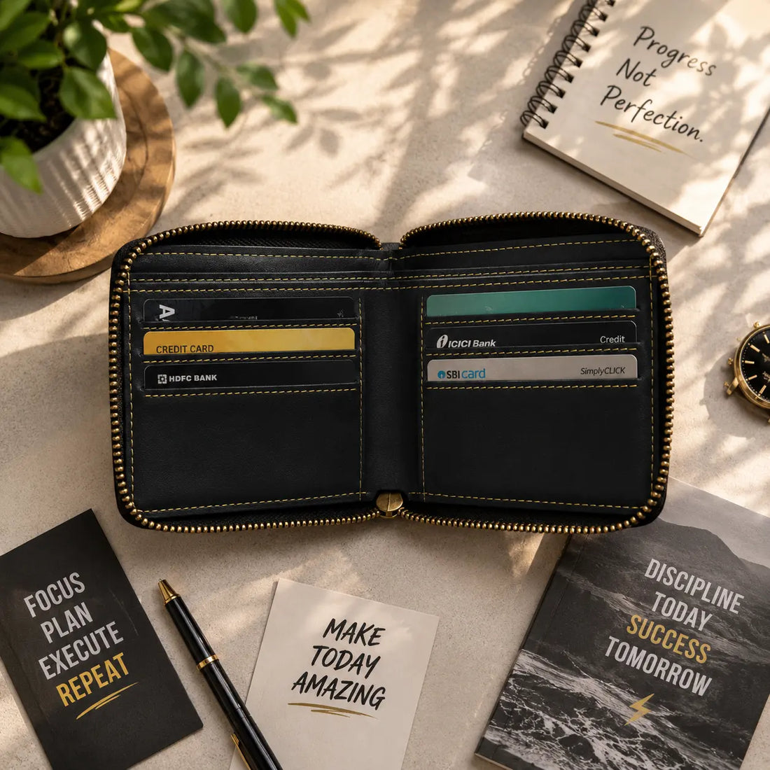 Unisex Personalized Wallet with Custom Name Engraving