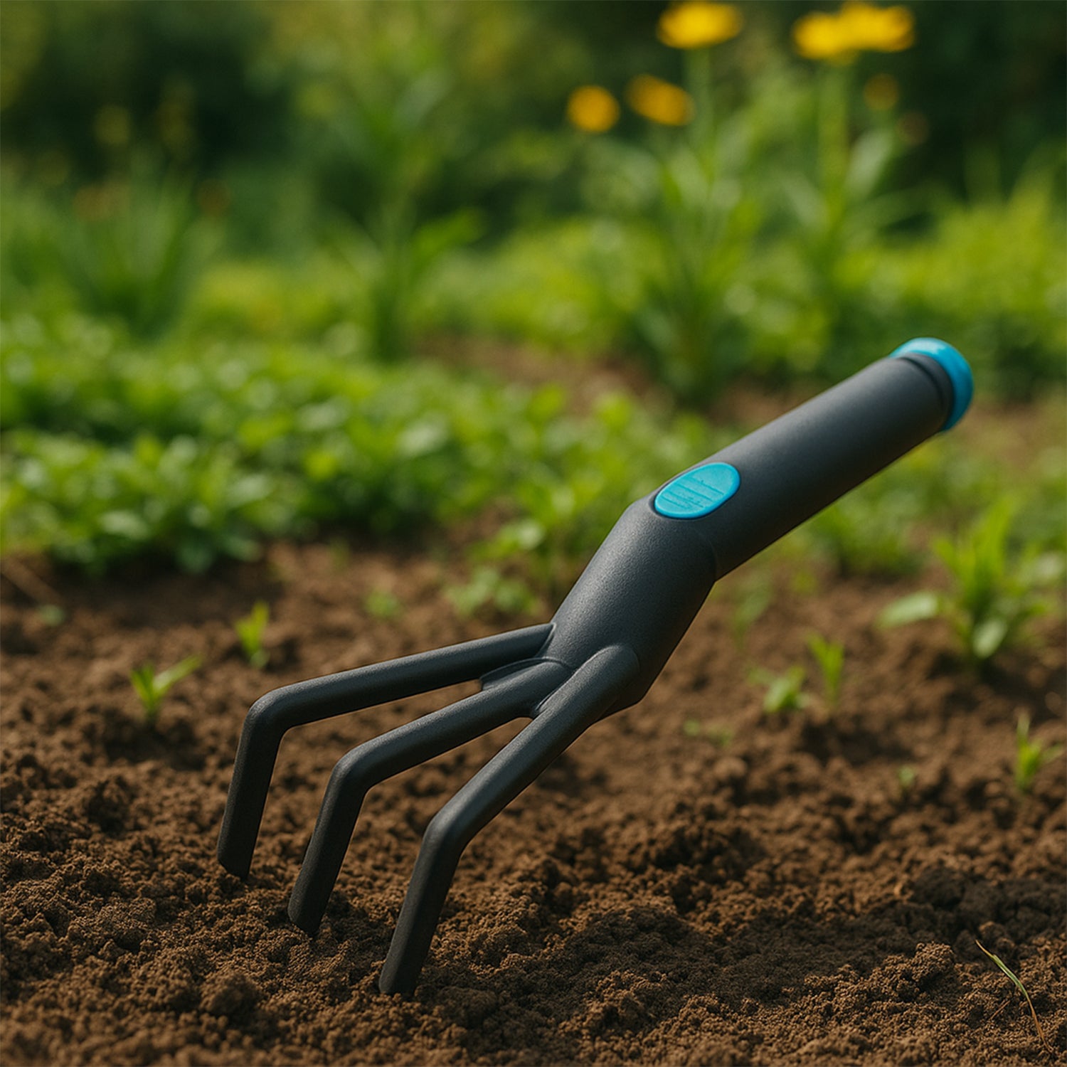 Ergonomic Garden Hand Cultivator Tool for Soil Loosening (1 Pc)