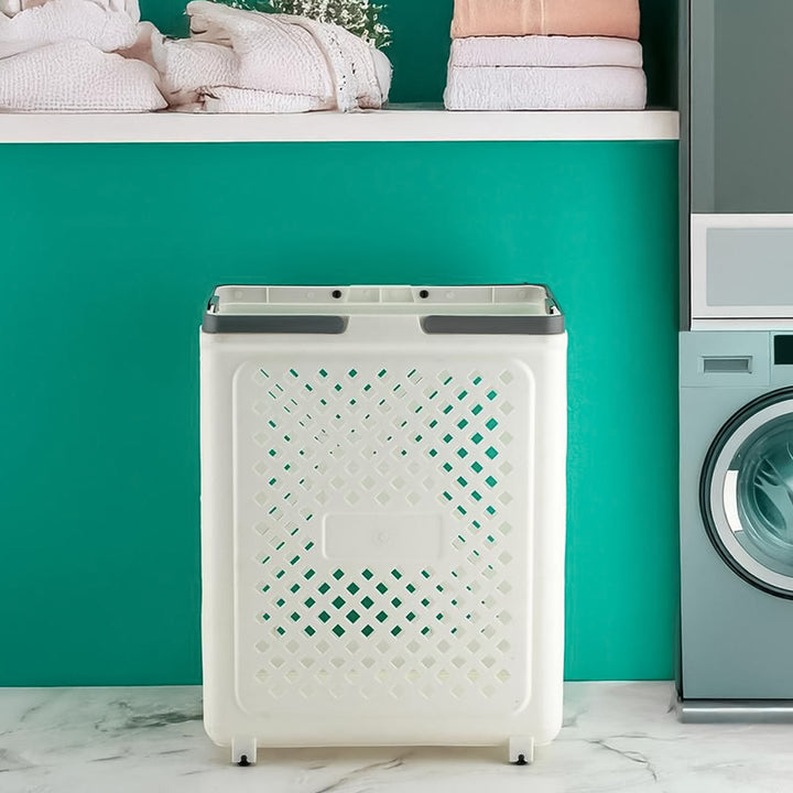 Large Foldable Laundry Basket with Wheels – Easy Storage & Portability