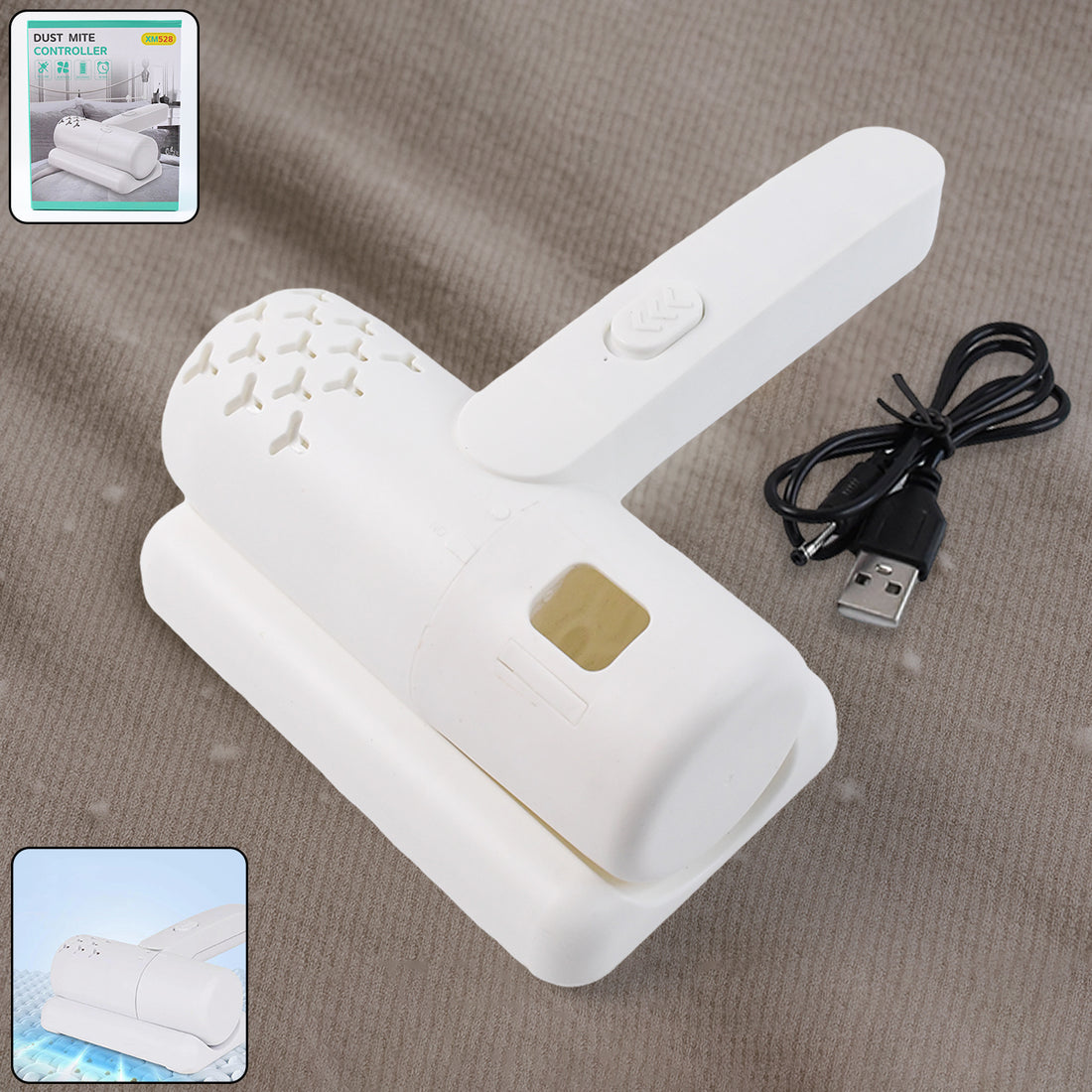 USB Rechargeable Dust Mite Remover – Compact & Portable