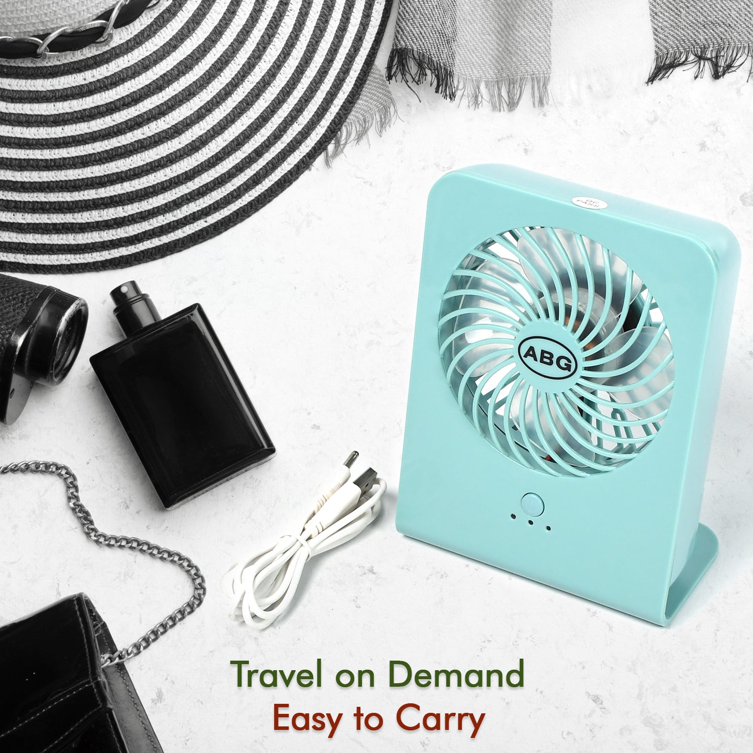 Portable Desk Fan – 3-Speed Setting, Ideal for Office & Home Use