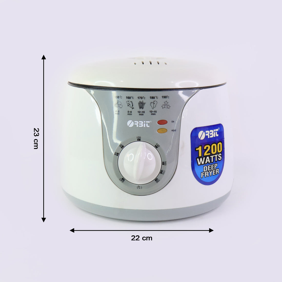 Orbit Adjustable Electric Deep Fryer – 1200W Fast Cooking