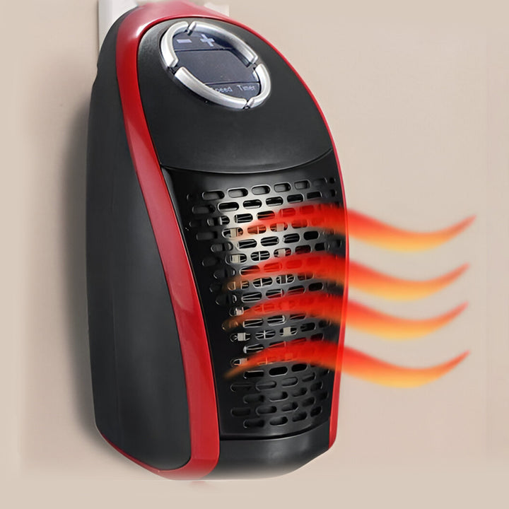 Compact 400W Wall Plug Heater with Remote Control
