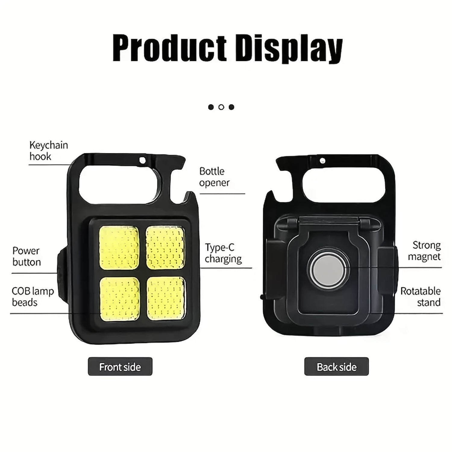 4-LED Mini Keychain Light (1 Pc)