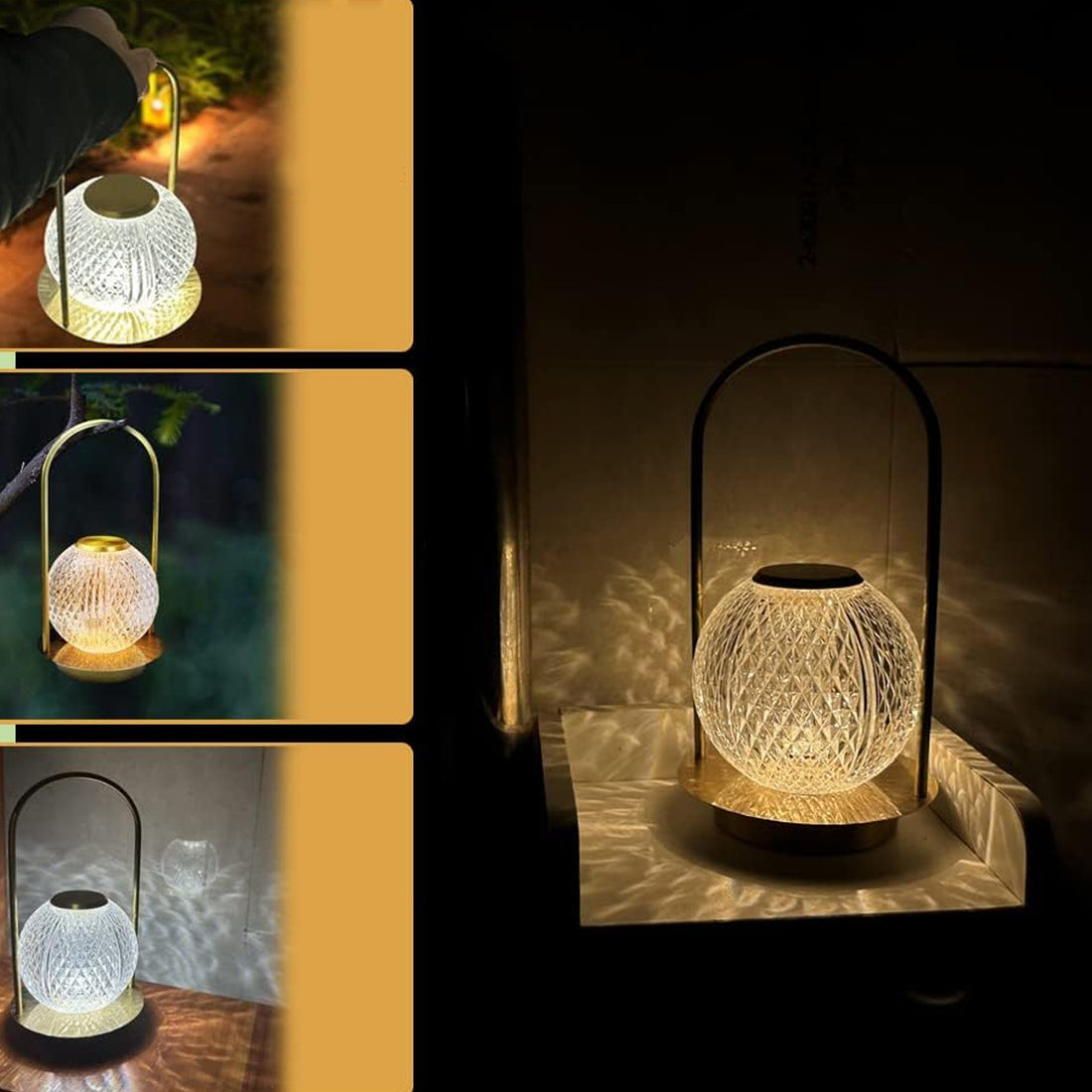 Touch-Control LED Lamp (7W, 1800mAh Rechargeable)
