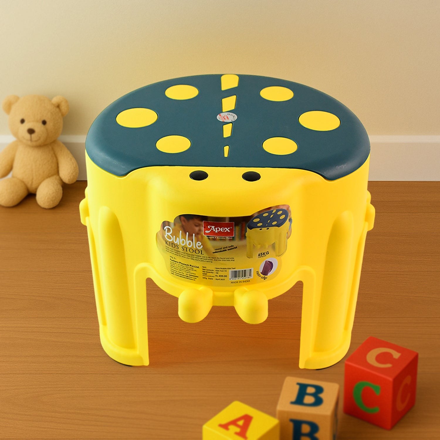 Apex Bubble Kids Step Stool – Durable Plastic, Safe & Lightweight