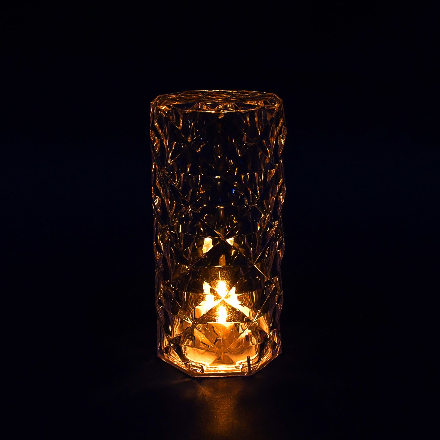 Diamond Crystal Table Lamp – Elegant Candlelight Decor