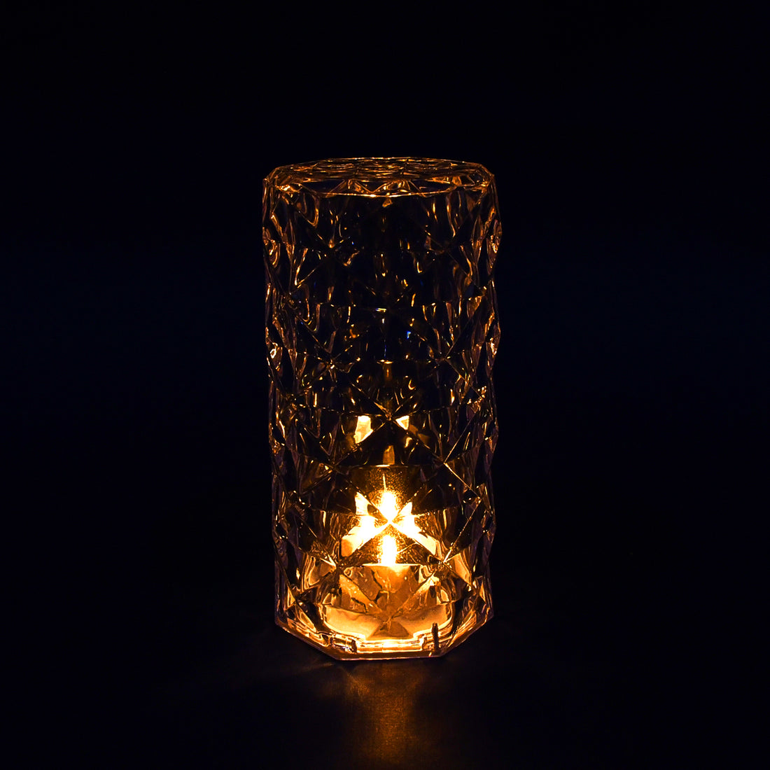 Diamond Crystal Table Lamp – Elegant Candlelight Decor