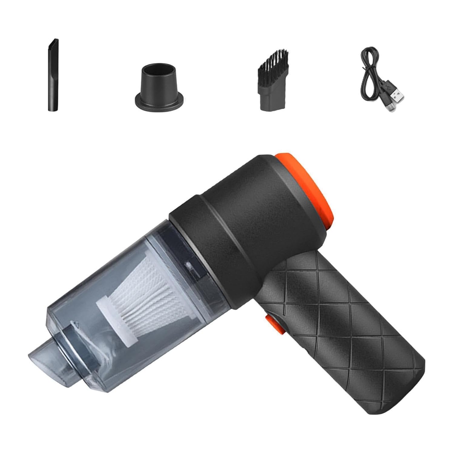 2-in-1 High-Power Wireless Vacuum Cleaner – USB Rechargeable, Portable