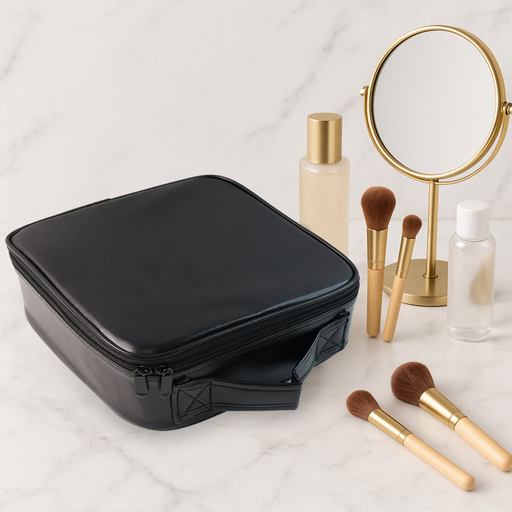Black LED Light Premium Makeup Organizer Box – Stylish Storage (1 Pc)