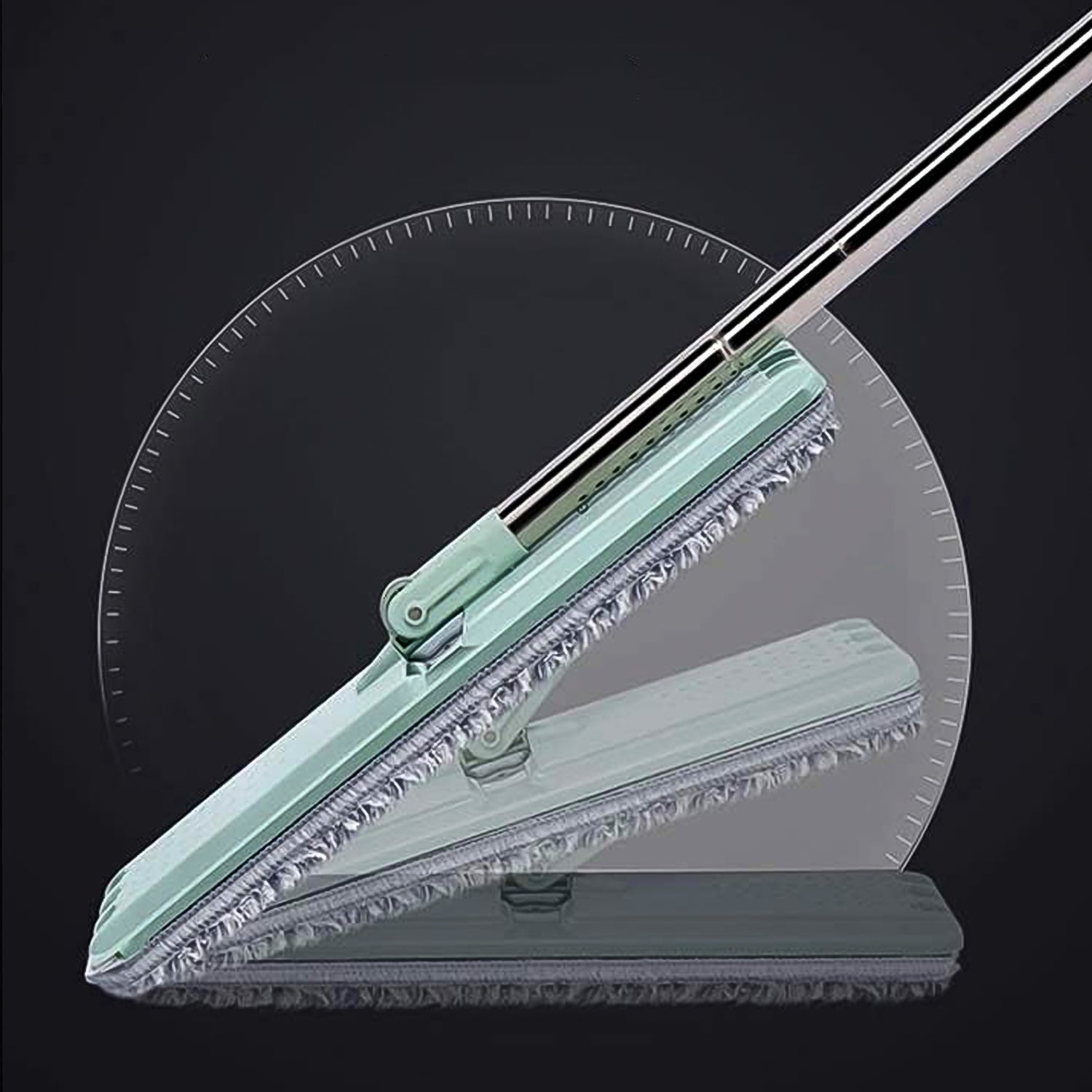 Scratch Cleaning Mop 2-in-1 Self-Cleaning Wash & Dry Flat Mop