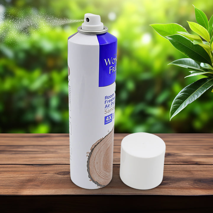 Long-Lasting Sandalwood Air Freshener Spray for Home & Office (125g)